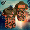 Cleveland Browns Floral Blitz Hawaiian Shirt