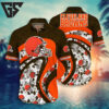 Cleveland Browns Floral Flow Hawaiian Shirt