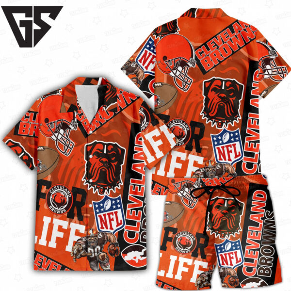 Cleveland Browns For Life Hawaiian Shirt