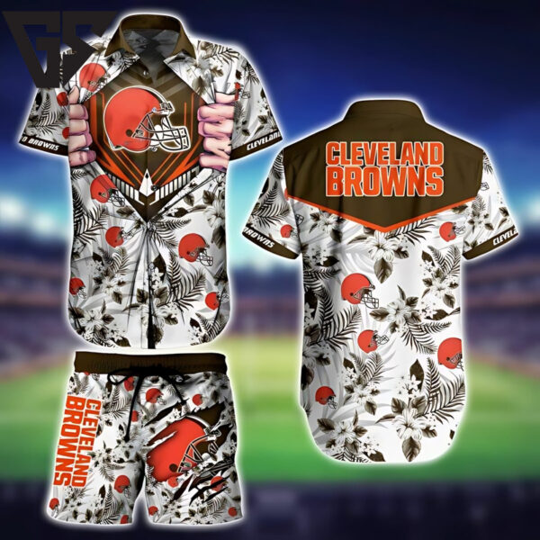 Cleveland Browns Hidden Strength Hawaiian Shirt