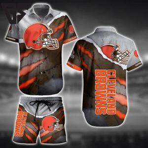 Cleveland Browns Torn Turf Hawaiian Shirt Cleveland Browns Torn Turf Hawaiian Shirt