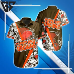Cleveland Browns Tropical Rush Hawaiian Shirt Cleveland Browns Tropical Rush Hawaiian Shirt