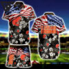 Cleveland Browns US Flag & Stripes Hawaiian Shirt