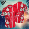 Detroit Red Wings Floral Stripes Hawaiian Shirt