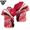 Detroit Red Wings Hibiscus Wave Hawaiian Shirt
