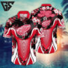 Detroit Red Wings Paradise Stripe Hawaiian Shirt