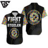 Fight Like A Pittsburgh Steelers Autism Support Hawaiian Shirt