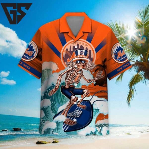 Grateful Dead New York Mets Hawaiian Shirt
