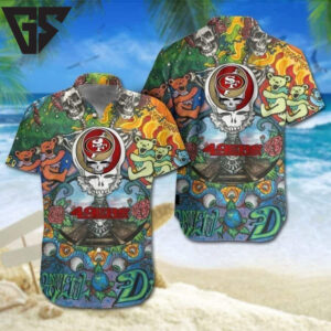 Grateful Dead San Francisco 49ers Hawaiian Shirt