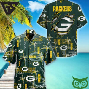 Green Bay Packers Aloha Rip Hawaiian Shirt Green Bay Packers Aloha Rip Hawaiian Shirt