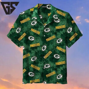 Green Bay Packers Classic Pattern Hawaiian Shirt Green Bay Packers Classic Pattern Hawaiian Shirt