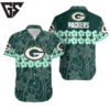 Green Bay Packers Flower and Logo Hawaiian Shirt