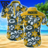Green Bay Packers Hibiscus Wave Hawaiian Shirt