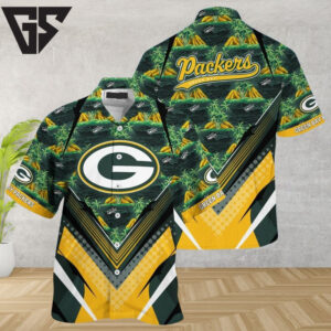 Green Bay Packers Island Horizon Hawaiian Shirt Green Bay Packers Island Horizon Hawaiian Shirt