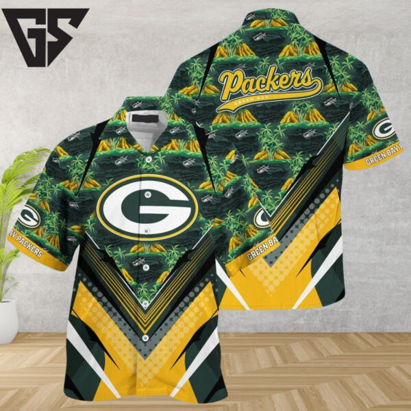 Green Bay Packers Island Horizon Hawaiian Shirt