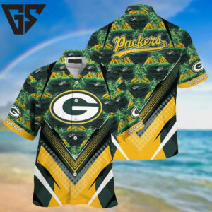 Green Bay Packers Island Strength Hawaiian Shirt Green Bay Packers Island Strength Hawaiian Shirt