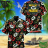 Green Bay Packers Pineapple Skull Hawaiian Shirt