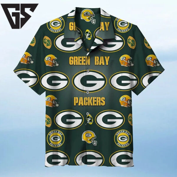 Green Bay Packers Retro Emblem Hawaiian Shirt