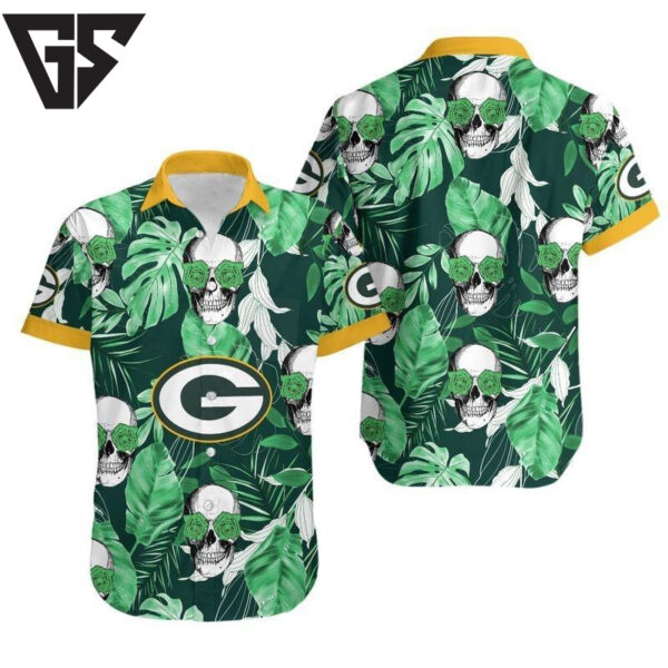 Green Bay Packers Skull Jungle Hawaiian Shirt