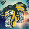 Green Bay Packers Swirl Wave Hawaiian Shirt