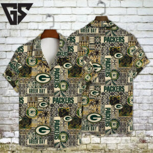 Green Bay Packers Tribal Heritage Hawaiian Shirt Green Bay Packers Tribal Heritage Hawaiian Shirt