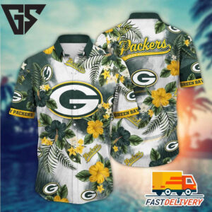 Green Bay Packers Tropical Fusion Hawaiian Shirt Green Bay Packers Tropical Fusion Hawaiian Shirt