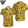 Green Bay Packers Tropical Gold Leaf Hawaiian Shirt