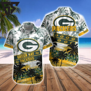 Green Bay Packers Tropical Legacy Hawaiian Shirt Green Bay Packers Tropical Legacy Hawaiian Shirt