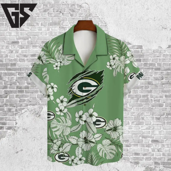 Green Bay Packers Tropical Paradise Breeze Hawaiian Shirt