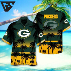 Green Bay Packers Tropical Vibe Hawaiian Shirt Green Bay Packers Tropical Vibe Hawaiian Shirt
