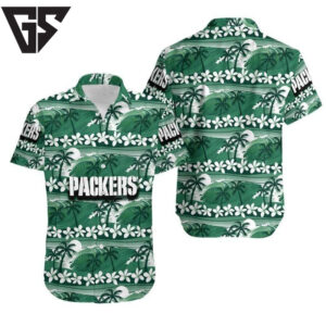 Green Bay Packers Tropical Waves Hawaiian Shirt Green Bay Packers Tropical Waves Hawaiian Shirt