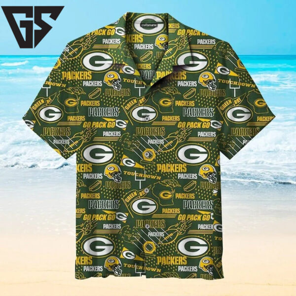Green Bay Packers Victory Wave Hawaiian Shirt