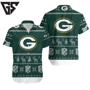 Green Bay Packers Winter Knit Hawaiian Shirt Green Bay Packers Winter Knit Hawaiian Shirt