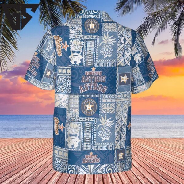 Houston Astros Blue Tropics Hawaiian Shirt