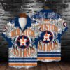 Houston Astros Bold Floral Hawaiian Shirt