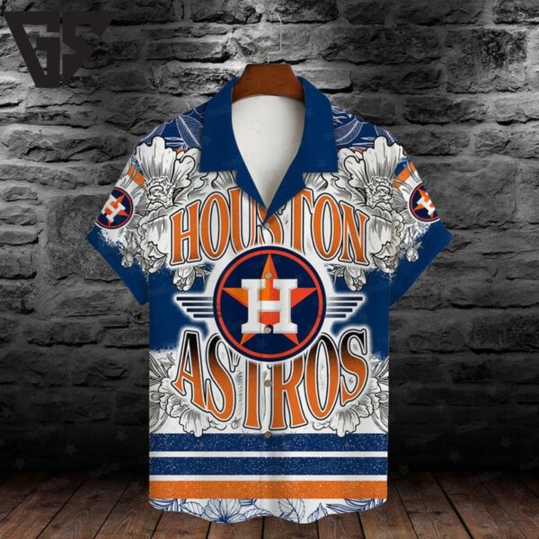 Houston Astros Bold Floral Hawaiian Shirt