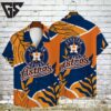 Houston Astros Bold Leaves Hawaiian Shirt
