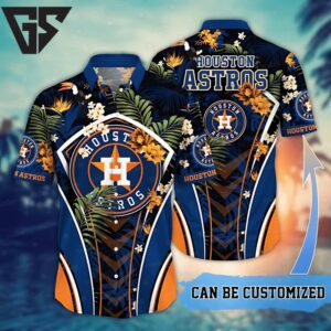 Houston Astros Custom Floral Vibes Hawaiian Shirt