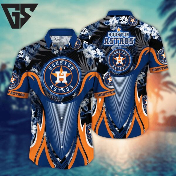 Houston Astros Dynamic Wave Hawaiian Shirt