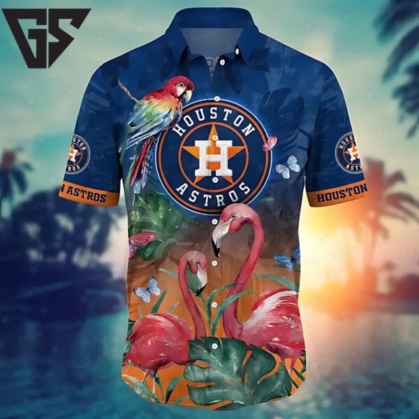 Houston Astros Flamingo Paradise Hawaiian Shirt