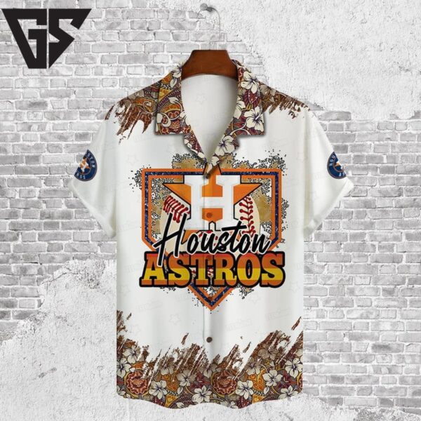 Houston Astros Floral Field Hawaiian Shirt