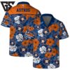 Houston Astros Floral Hibiscus Hawaiian Shirt