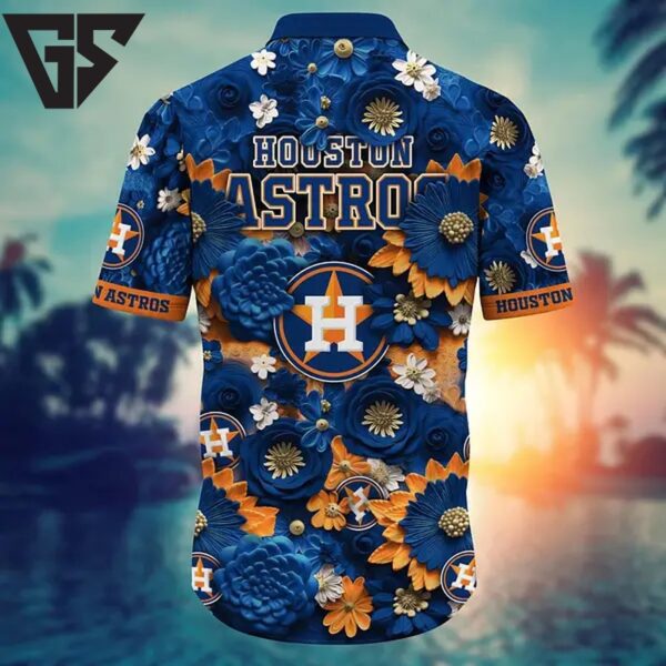 Houston Astros Floral Majesty Hawaiian Shirt
