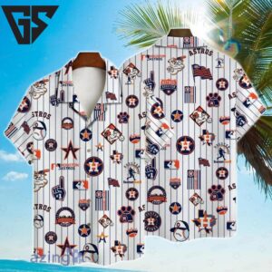 Houston Astros Iconic Stripe Hawaiian Shirt