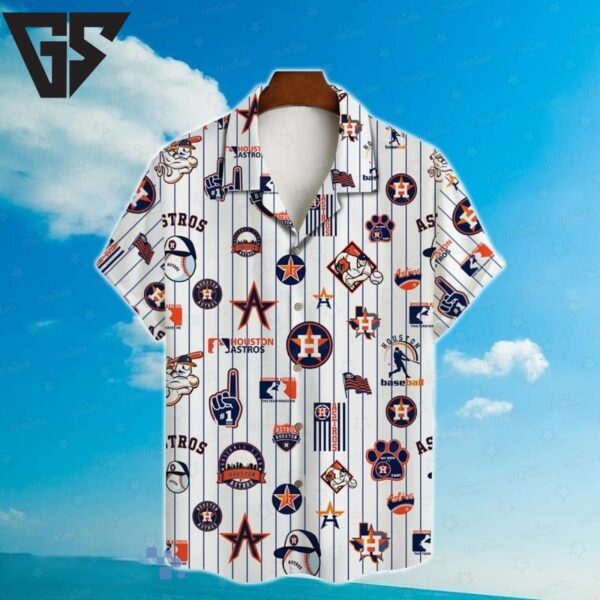 Houston Astros Iconic Stripe Hawaiian Shirt