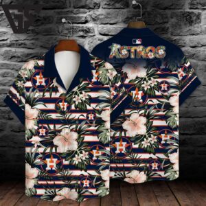 Houston Astros Island Bloom Hawaiian Shirt