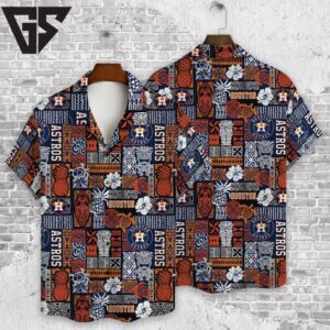 Houston Astros Island Mosaic Hawaiian Shirt