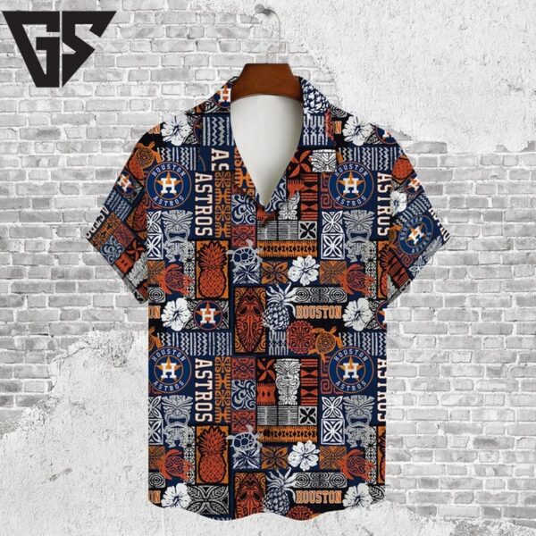 Houston Astros Island Mosaic Hawaiian Shirt