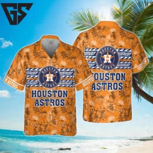 Houston Astros Island Spirit Orange Hawaiian Shirt