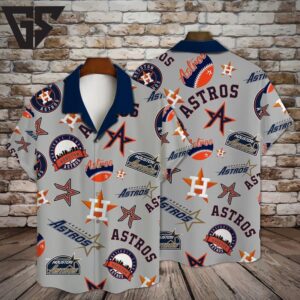 Houston Astros Logo Mania Hawaiian Shirt